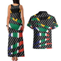 South Africa Beast Couples Matching Tank Maxi Dress and Hawaiian Shirt Ripped Flag Graphic - Wonder Print Shop