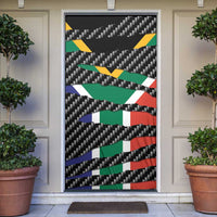South Africa Beast Door Cover Ripped Flag Graphic - Wonder Print Shop
