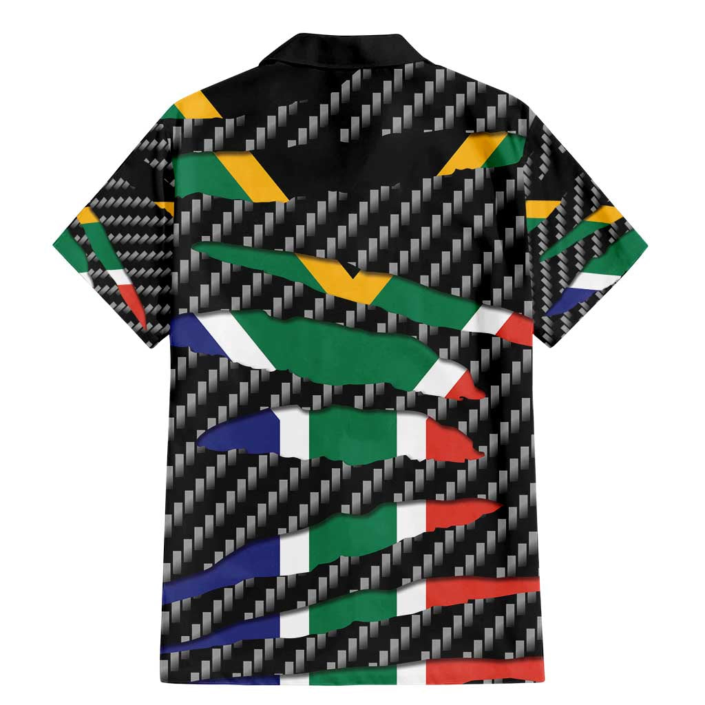 South Africa Beast Family Matching Mermaid Dress and Hawaiian Shirt Ripped Flag Graphic - Wonder Print Shop