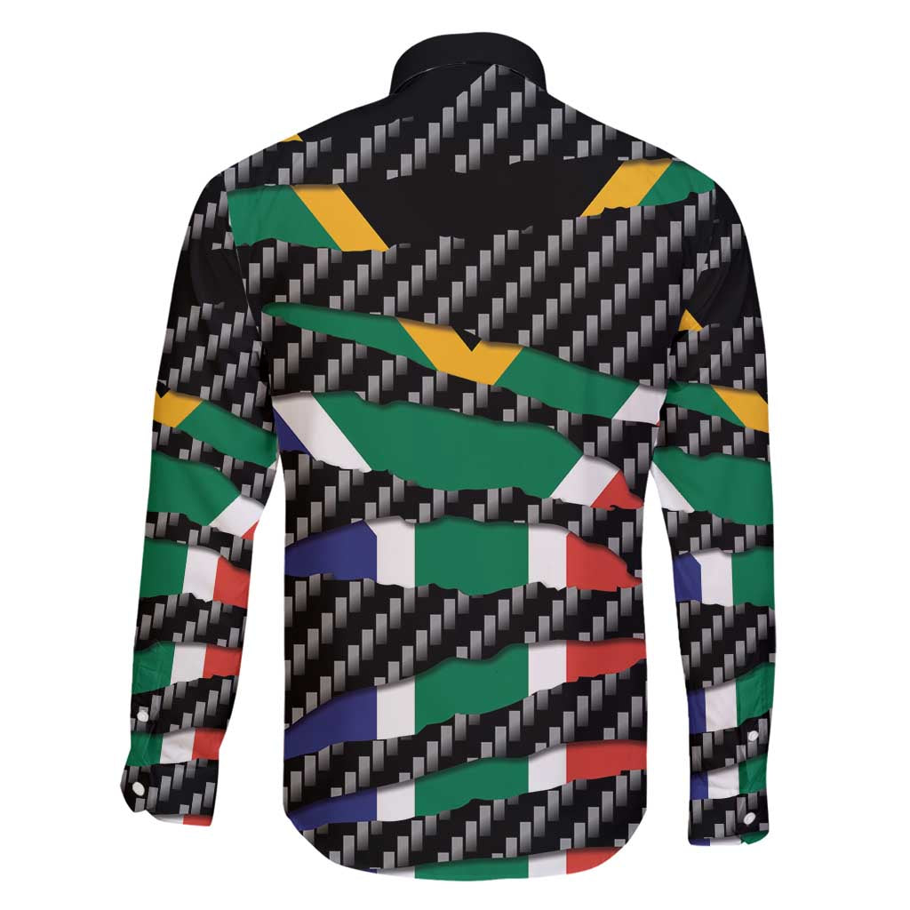 South Africa Beast Family Matching Summer Maxi Dress and Hawaiian Shirt Ripped Flag Graphic - Wonder Print Shop