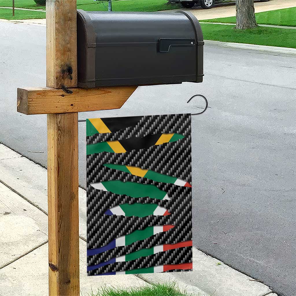 South Africa Beast Garden Flag Ripped Flag Graphic - Wonder Print Shop