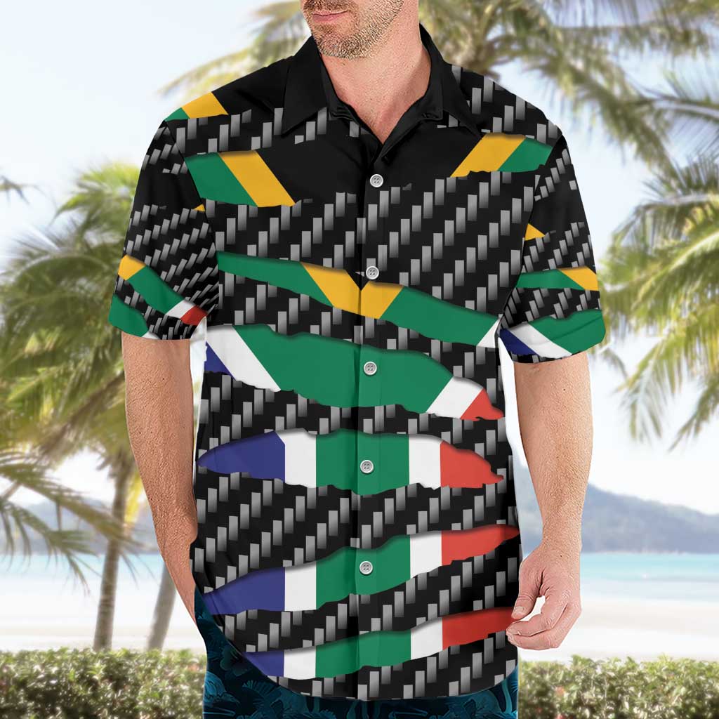 South Africa Beast Hawaiian Shirt Ripped Flag Graphic - Wonder Print Shop