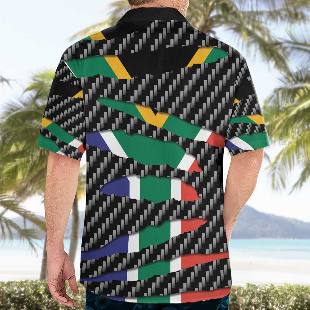 South Africa Beast Hawaiian Shirt Ripped Flag Graphic - Wonder Print Shop