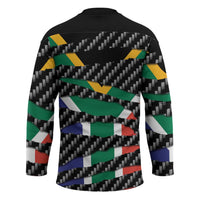 South Africa Beast Hockey Jersey Ripped Flag Graphic - Wonder Print Shop