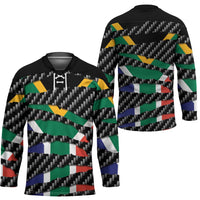 South Africa Beast Hockey Jersey Ripped Flag Graphic - Wonder Print Shop