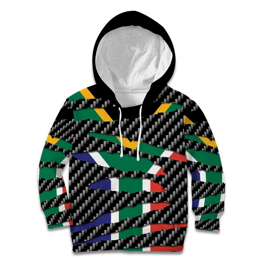 South Africa Beast Kid Hoodie Ripped Flag Graphic - Wonder Print Shop