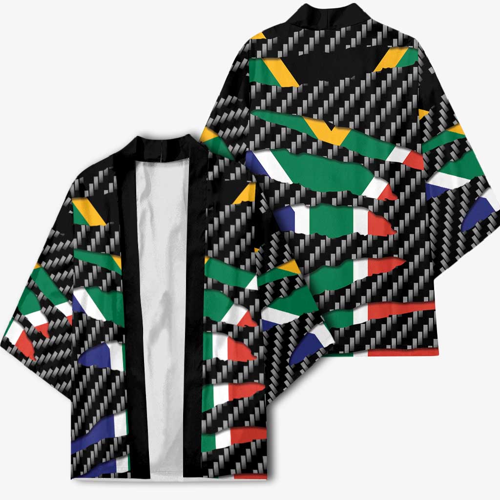 South Africa Beast Kimono Ripped Flag Graphic - Wonder Print Shop