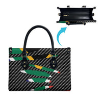 South Africa Beast Leather Bag Ripped Flag Graphic - Wonder Print Shop