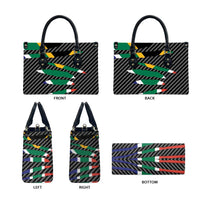 South Africa Beast Leather Bag Ripped Flag Graphic - Wonder Print Shop