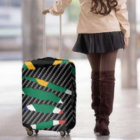 South Africa Beast Luggage Cover Ripped Flag Graphic - Wonder Print Shop