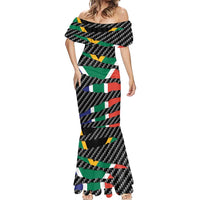 South Africa Beast Mermaid Dress Ripped Flag Graphic - Wonder Print Shop