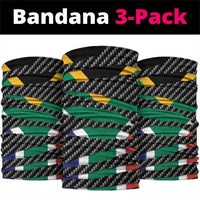 South Africa Beast Neck Gaiter Ripped Flag Graphic - Wonder Print Shop