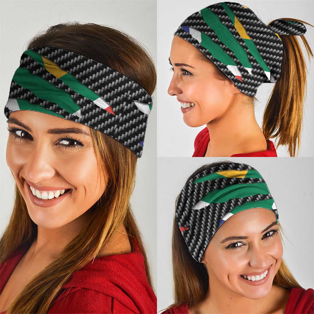 South Africa Beast Neck Gaiter Ripped Flag Graphic - Wonder Print Shop