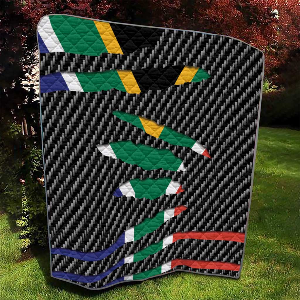 South Africa Beast Quilt Ripped Flag Graphic - Wonder Print Shop