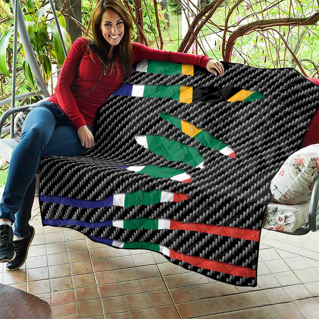 South Africa Beast Quilt Ripped Flag Graphic - Wonder Print Shop