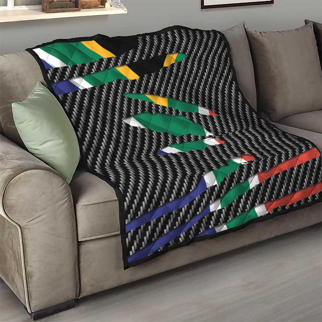 South Africa Beast Quilt Ripped Flag Graphic - Wonder Print Shop
