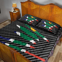South Africa Beast Quilt Bed Set Ripped Flag Graphic - Wonder Print Shop