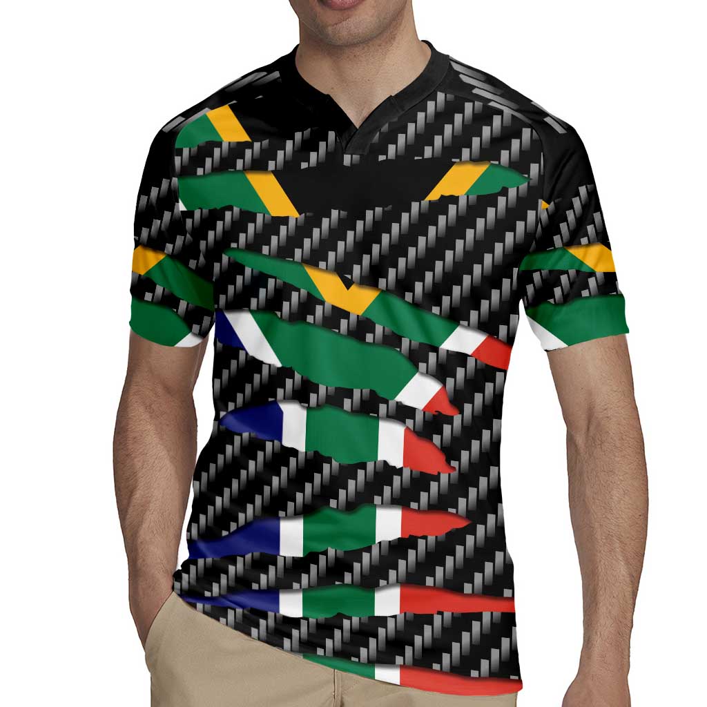 South Africa Beast Rugby Jersey Ripped Flag Graphic - Wonder Print Shop
