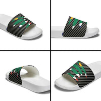 South Africa Beast Slide Sandals Ripped Flag Graphic - Wonder Print Shop