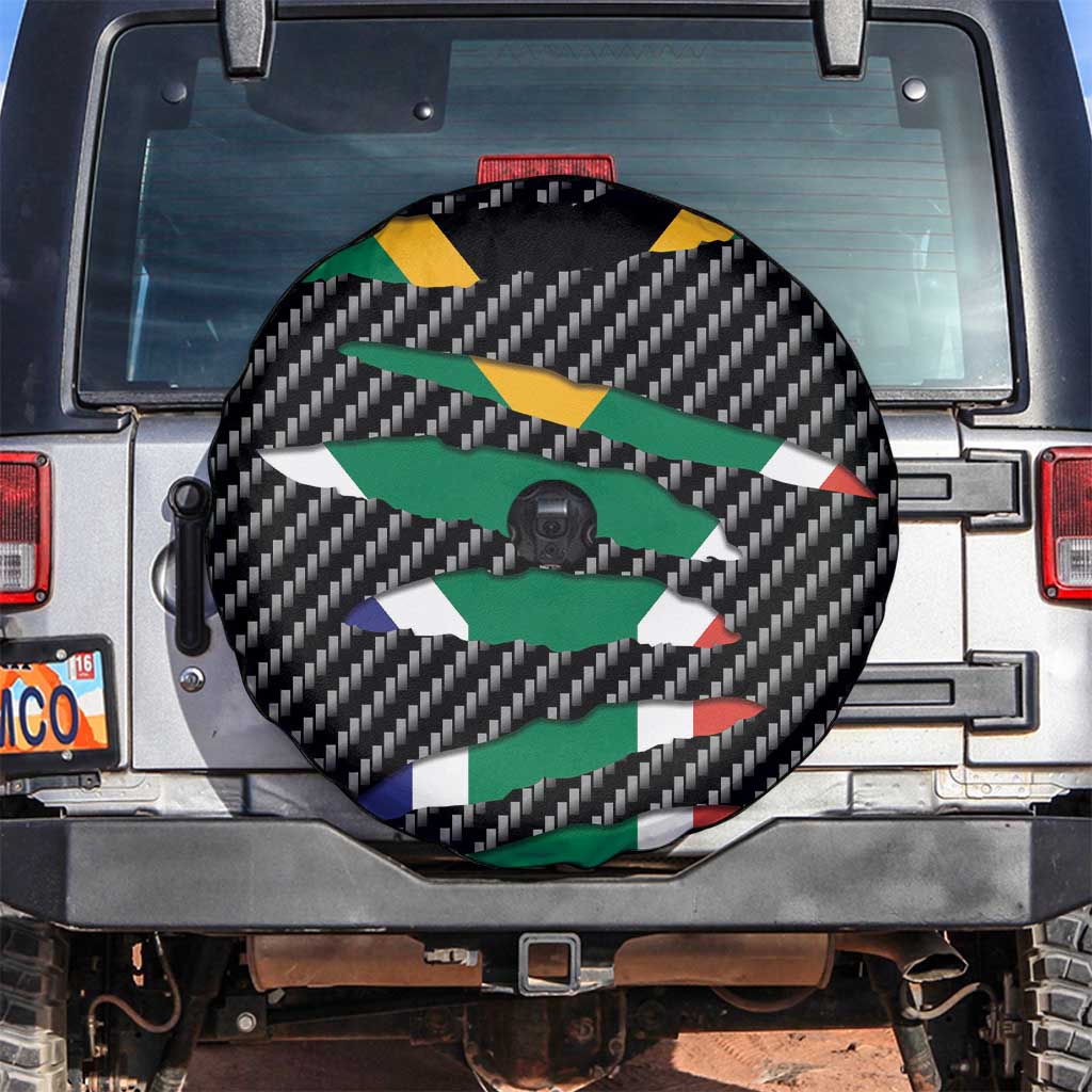 South Africa Beast Spare Tire Cover Ripped Flag Graphic - Wonder Print Shop