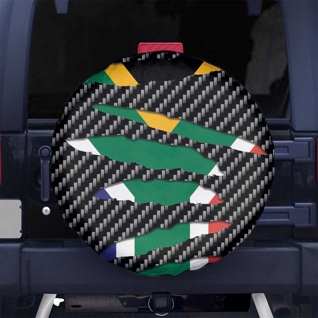 South Africa Beast Spare Tire Cover Ripped Flag Graphic - Wonder Print Shop