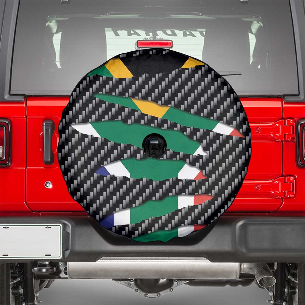South Africa Beast Spare Tire Cover Ripped Flag Graphic - Wonder Print Shop