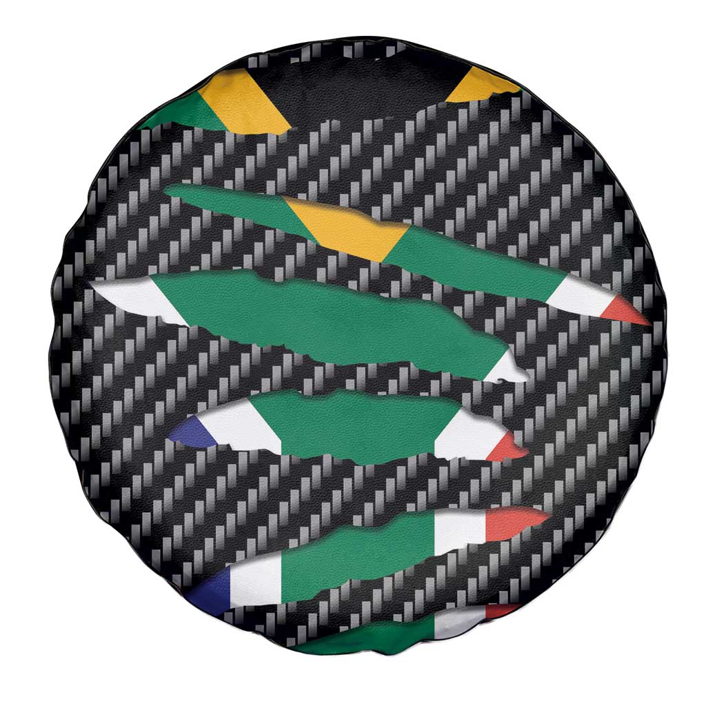 South Africa Beast Spare Tire Cover Ripped Flag Graphic - Wonder Print Shop