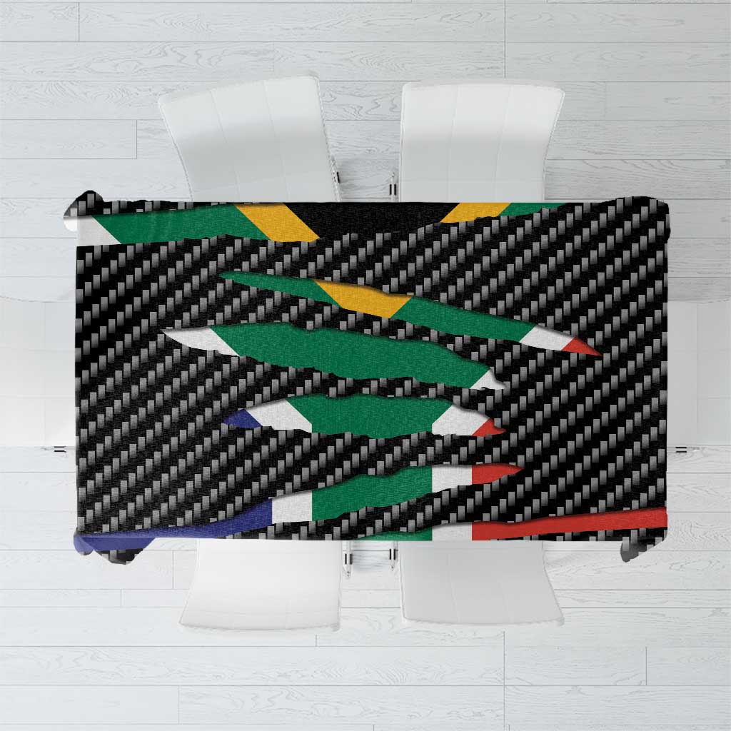 South Africa Beast Tablecloth Ripped Flag Graphic - Wonder Print Shop