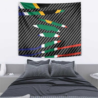 South Africa Beast Tapestry Ripped Flag Graphic - Wonder Print Shop
