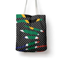 South Africa Beast Tote Bag Ripped Flag Graphic - Wonder Print Shop