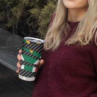 South Africa Beast Tumbler Cup Ripped Flag Graphic - Wonder Print Shop