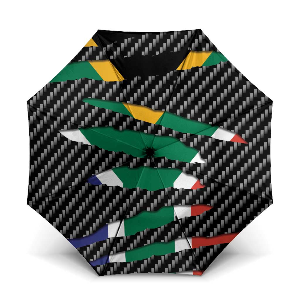 South Africa Beast Umbrella Ripped Flag Graphic - Wonder Print Shop