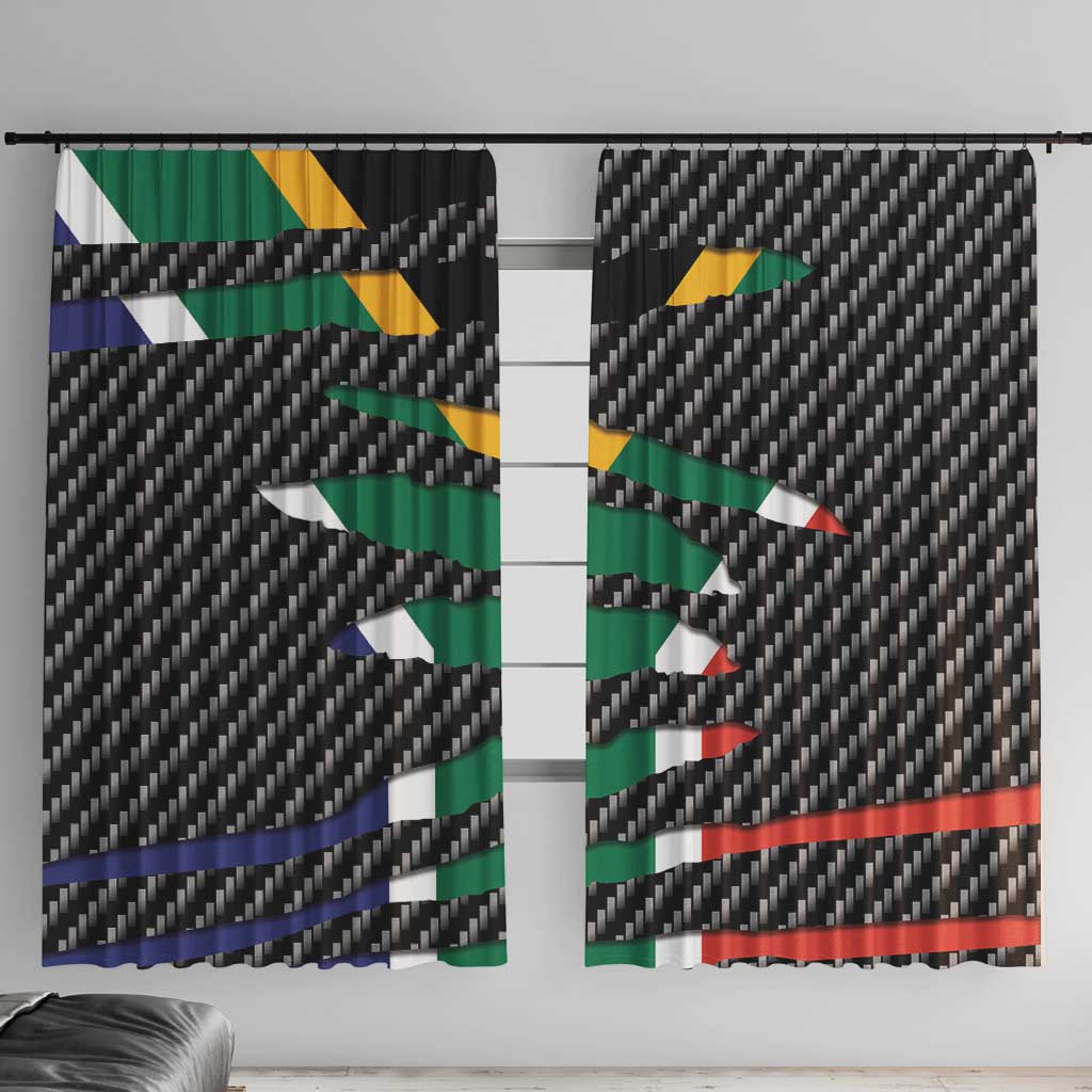 South Africa Beast Window Curtain Ripped Flag Graphic - Wonder Print Shop