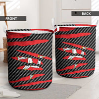 Isle of Man Beast Laundry Basket Ripped Flag Graphic - Wonder Print Shop