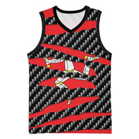 Isle of Man Beast Basketball Jersey Ripped Flag Graphic - Wonder Print Shop