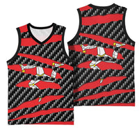 Isle of Man Beast Basketball Jersey Ripped Flag Graphic - Wonder Print Shop