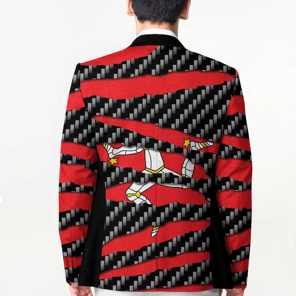 Isle of Man Beast Blazer Ripped Flag Graphic - Wonder Print Shop