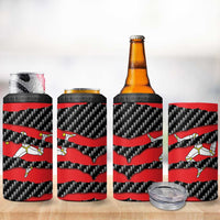 Isle of Man Beast 4 in 1 Can Cooler Tumbler Ripped Flag Graphic - Wonder Print Shop