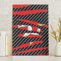 Isle of Man Beast Canvas Wall Art Ripped Flag Graphic - Wonder Print Shop