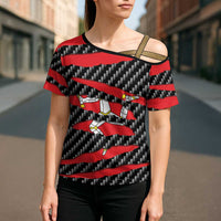 Isle of Man Beast Cross Shoulder Shirt Ripped Flag Graphic - Wonder Print Shop