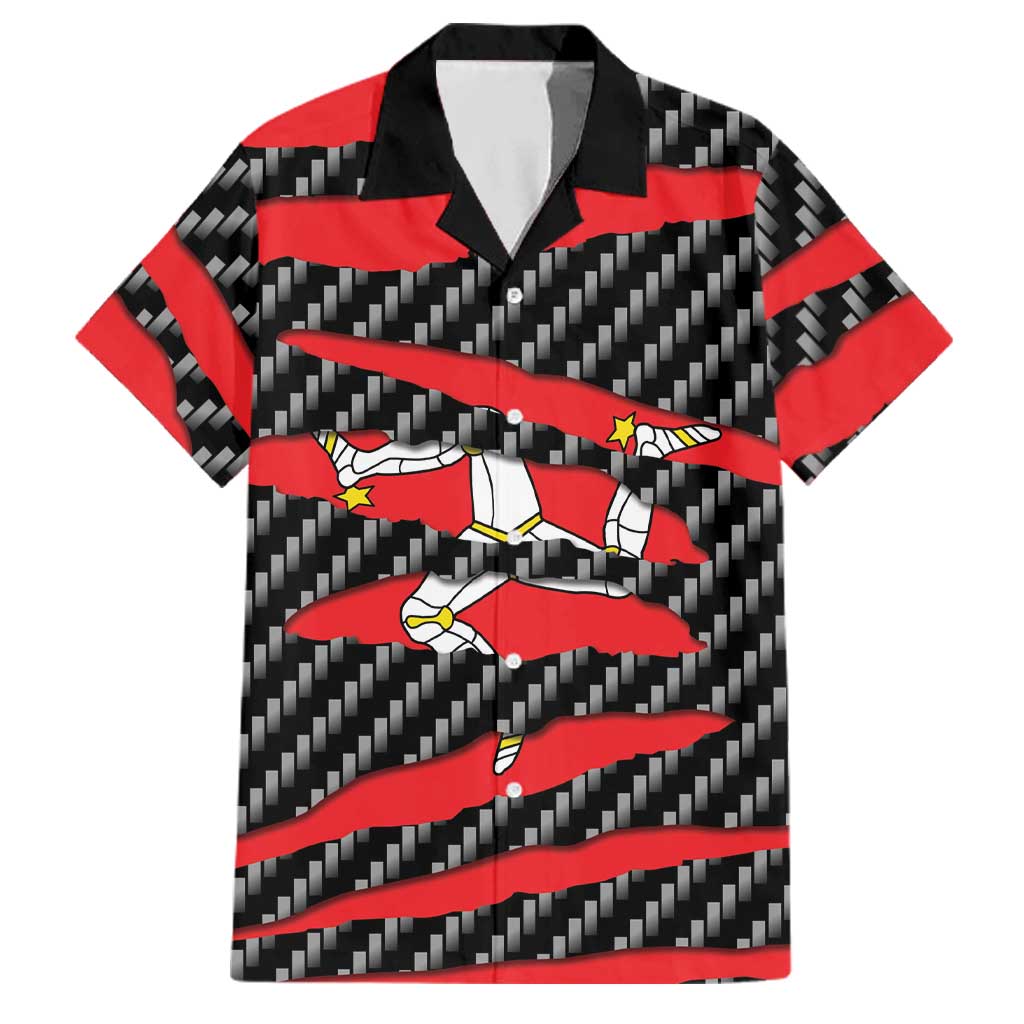 Isle of Man Beast Family Matching Mermaid Dress and Hawaiian Shirt Ripped Flag Graphic - Wonder Print Shop