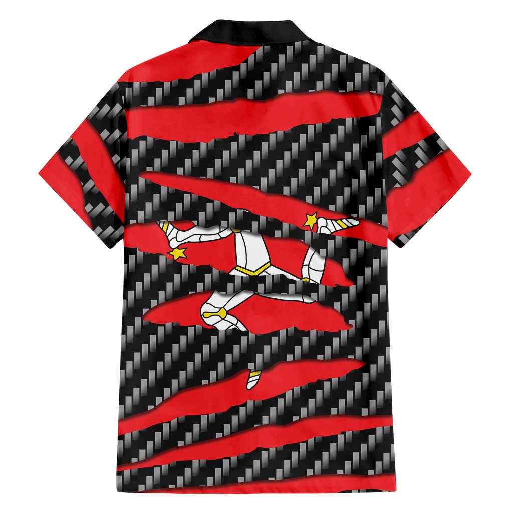 Isle of Man Beast Family Matching Mermaid Dress and Hawaiian Shirt Ripped Flag Graphic - Wonder Print Shop