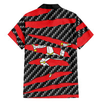 Isle of Man Beast Family Matching Mermaid Dress and Hawaiian Shirt Ripped Flag Graphic - Wonder Print Shop