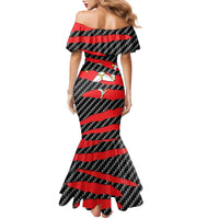 Isle of Man Beast Family Matching Mermaid Dress and Hawaiian Shirt Ripped Flag Graphic - Wonder Print Shop