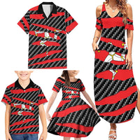 Isle of Man Beast Family Matching Summer Maxi Dress and Hawaiian Shirt Ripped Flag Graphic - Wonder Print Shop