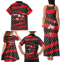 Isle of Man Beast Family Matching Tank Maxi Dress and Hawaiian Shirt Ripped Flag Graphic - Wonder Print Shop
