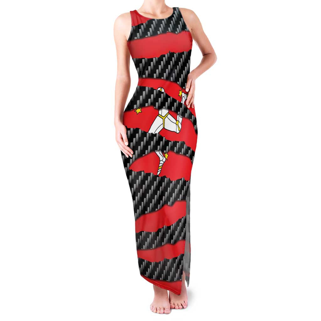 Isle of Man Beast Family Matching Tank Maxi Dress and Hawaiian Shirt Ripped Flag Graphic - Wonder Print Shop