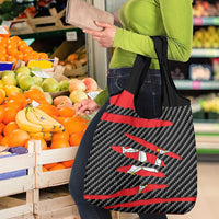 Isle of Man Beast Grocery Bag Ripped Flag Graphic - Wonder Print Shop