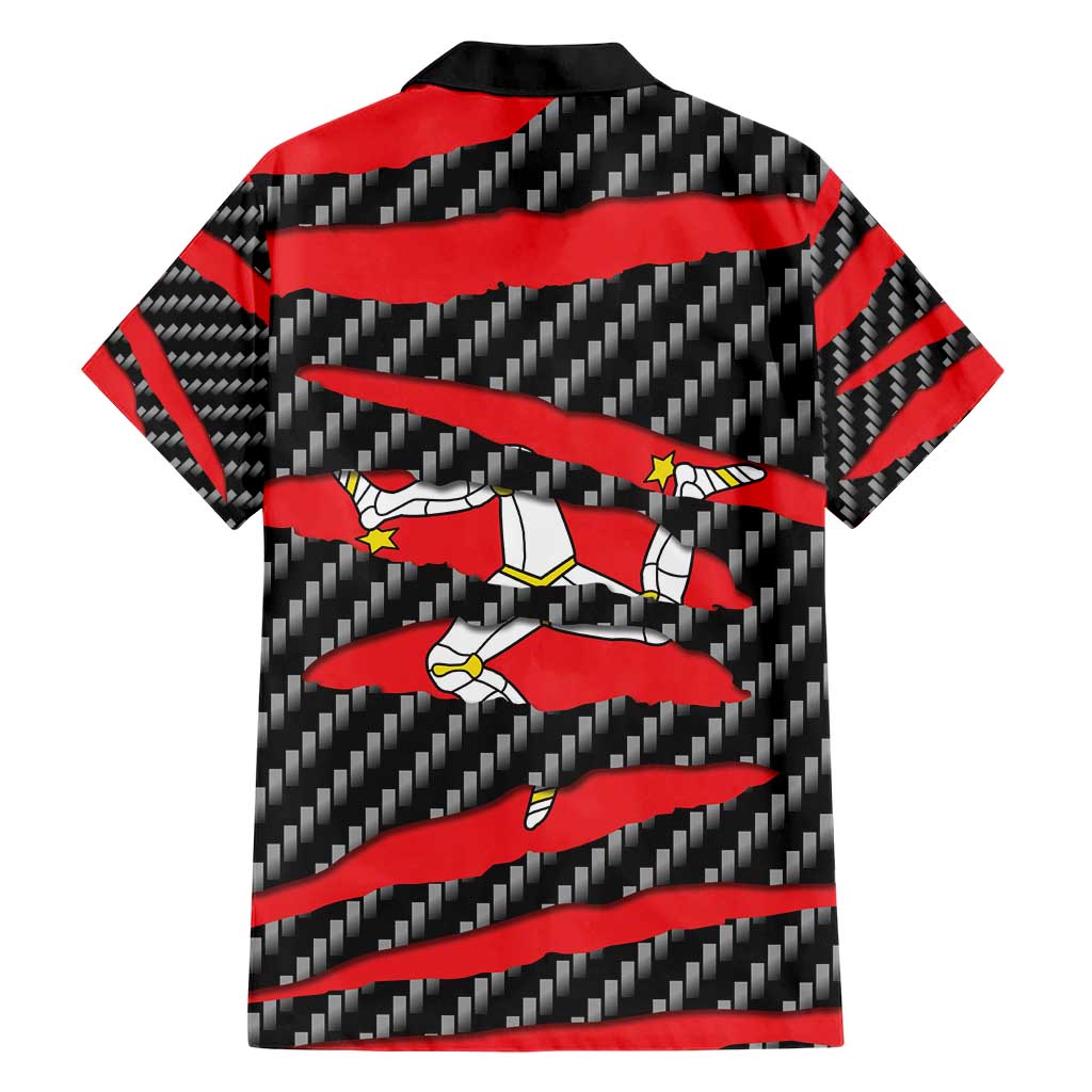 Isle of Man Beast Hawaiian Shirt Ripped Flag Graphic - Wonder Print Shop