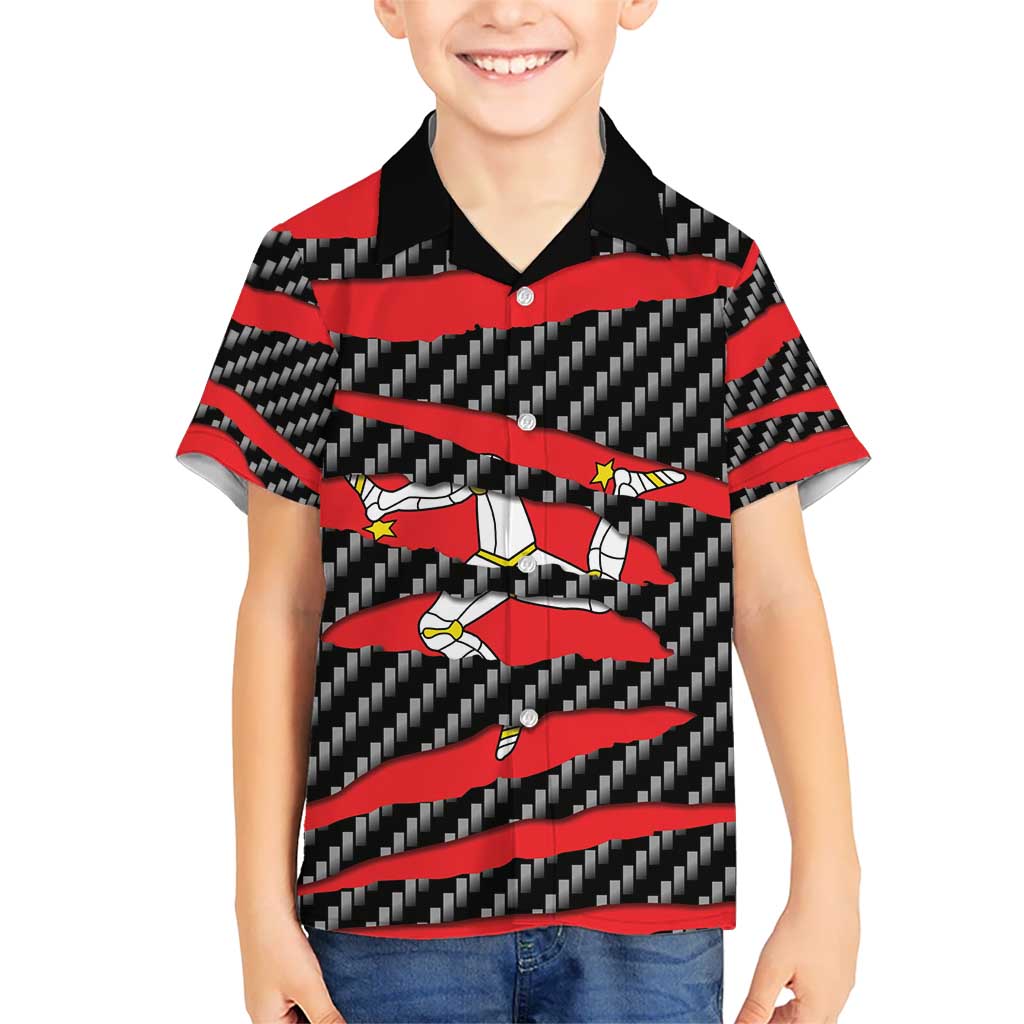 Isle of Man Beast Hawaiian Shirt Ripped Flag Graphic - Wonder Print Shop